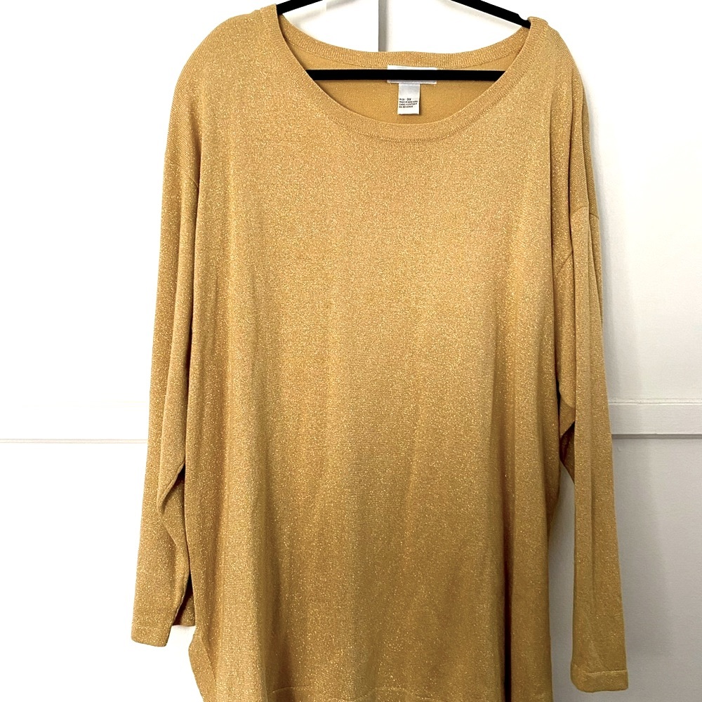 Gold Sparkle blouse